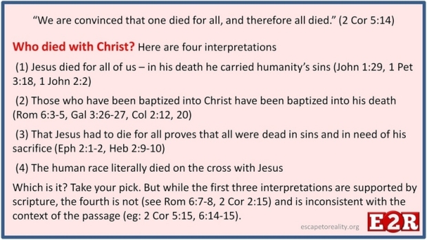Who died with Christ