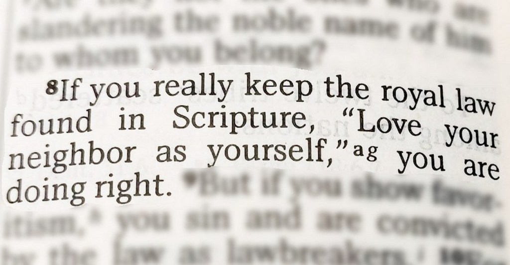 The royal law of James 2v8